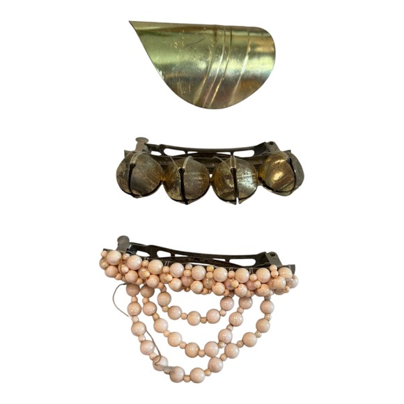 Vintage 70's 80's plastic/metal barrettes hair clips mismatched Lot of 56 - Picture 6 of 7